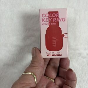 I'M MEME COLOR KEY RING VELVET LIP TINT 05 SHY ROSE- 2.8g 0.09oz EASY LIP MAKEUP